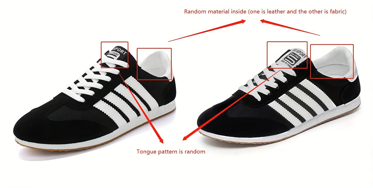 mens trendy lace up sneakers with assorted colors casual outdoor walking shoes details 1