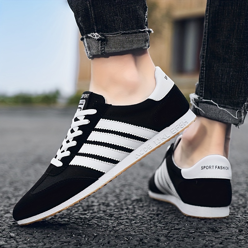 mens trendy lace up sneakers with assorted colors casual outdoor walking shoes details 16