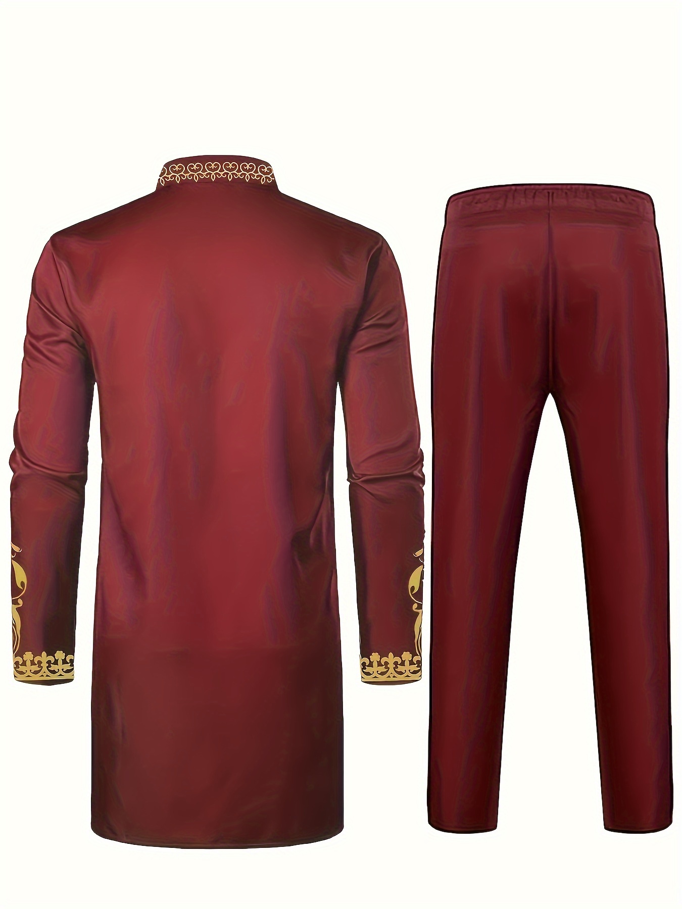 mens traditional long sleeve casual african lightweight long dress shirt cheongsam collar style details 16