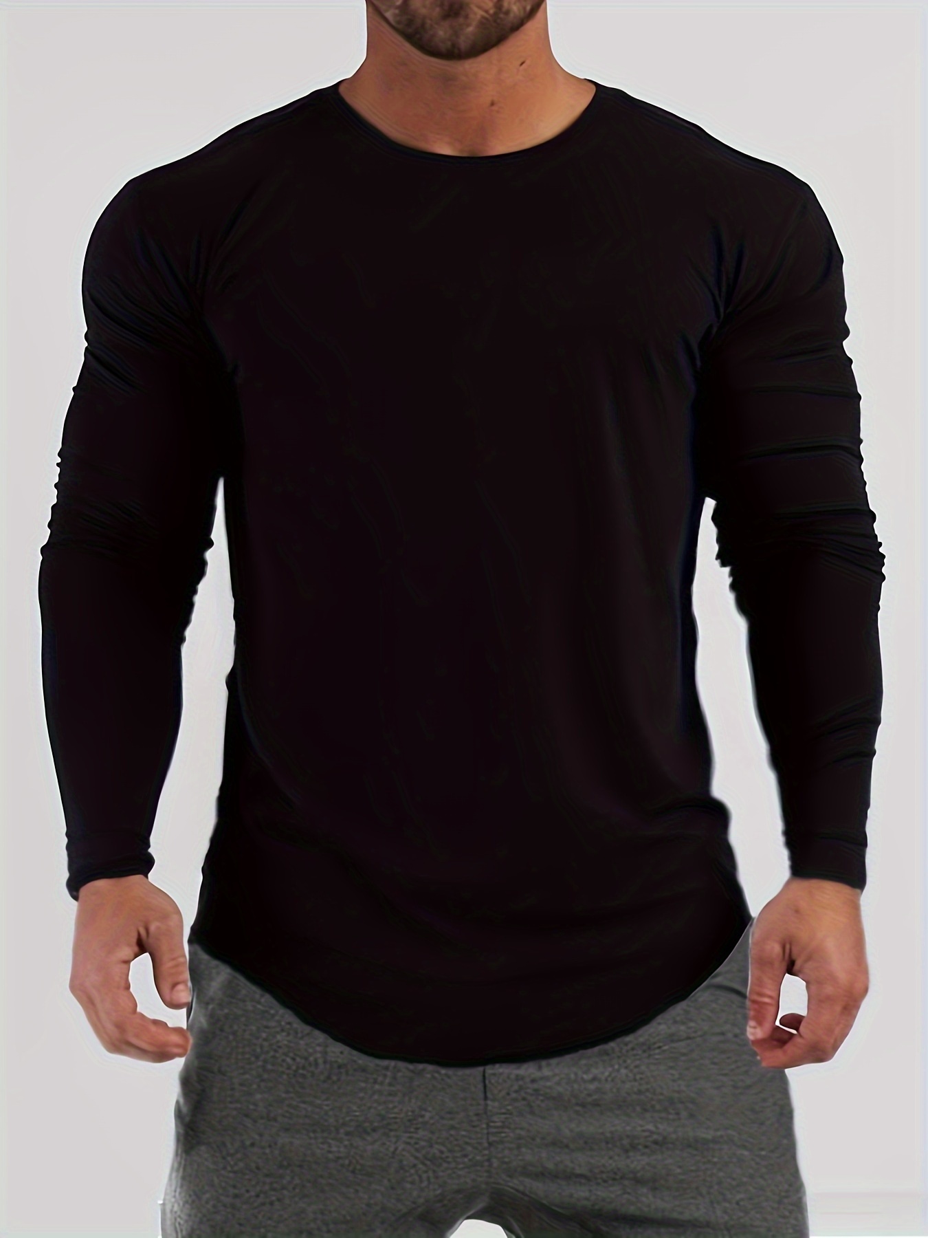 mens autumn and winter thickened warm skin friendly soft sweater skinny long sleeve warm undershirts tops details 5