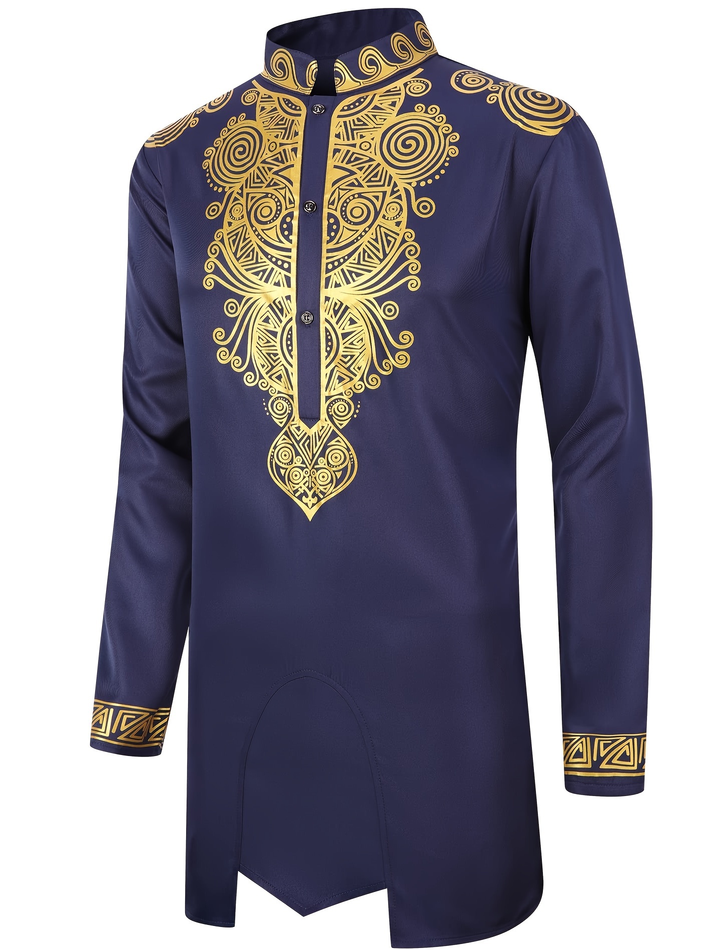 lightweight traditional gold dress shirts, dashiki for men 2 piece set long sleeve casual african suits lightweight traditional gold dress shirts details 2