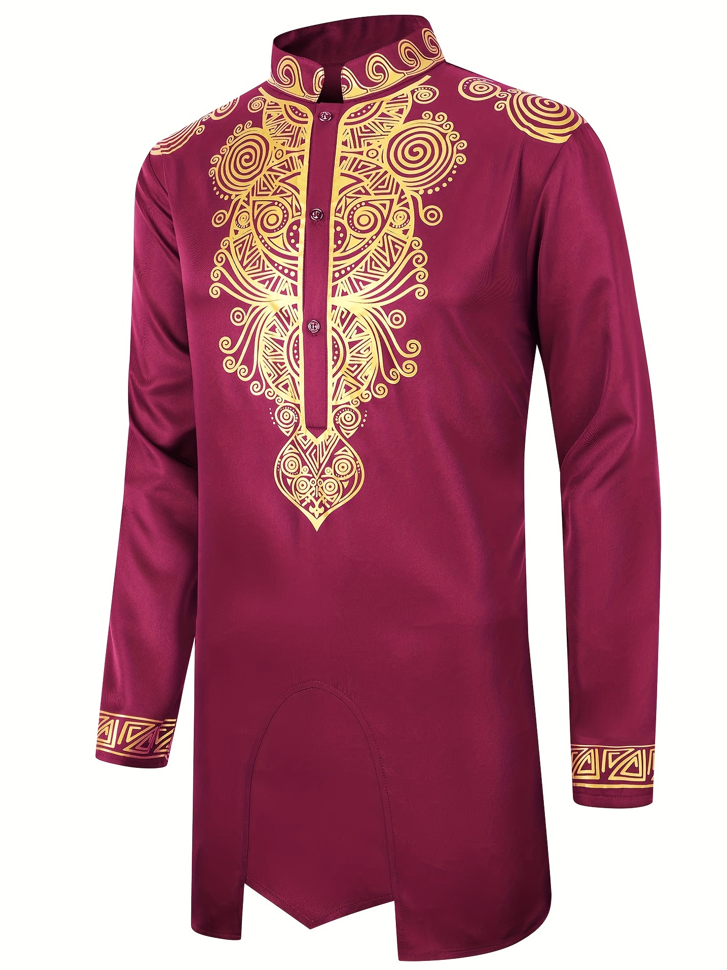 lightweight traditional gold dress shirts, dashiki for men 2 piece set long sleeve casual african suits lightweight traditional gold dress shirts details 12