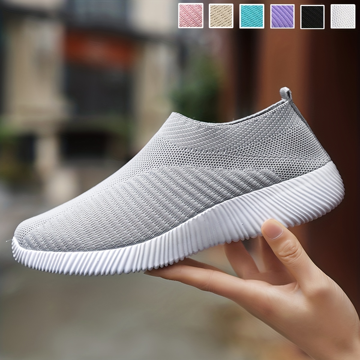 ultra lightweight mesh sneakers breathable mesh running shoes casual stylish shoes womens footwear details 1